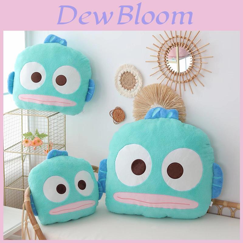 Plyšový polštář Sanrio Hangyodon s vyšívaným designem pro dekoraci obývacího pokoje a ložnice