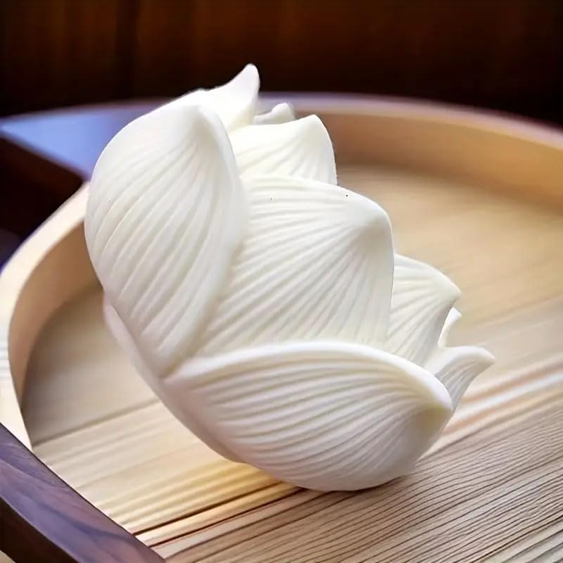 Nannlia Incense Holder, Lotus Shape, Cute and Stylish, Incense Burner for Buddhist Altars, Mini Buddhist Altar, Simple Design (White)