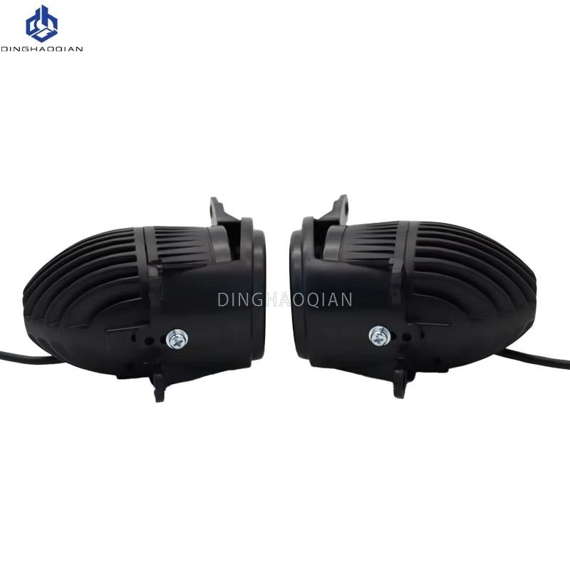 2.0 Universal Bi-led Fog Lights HD Lens White Light Yellow Light 12V Car LED Fog Lamps Projector Lens Waterproof