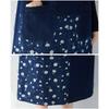 DIMANAF Damen Übergröße Jeanskleid Blumendruck Ärmellos Baumwolle Vintage Locker Lässige Kleider Maxi Langes Kleid