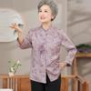 Elderly Women's New Chinese Style Floral Shirt