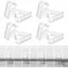 24Pcs Transparent Tablecloth Clips Anti-Slip Table Cover Clamps Plastic Table Cloth Clips Windproof Table Cover Holder Clamps