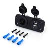 Car Charger - AIMOONSA - Dual USB - DC 12V Input - 5V 1A/2.1A Output - Compact Black