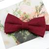 Mens Super Soft Downy Suede Parent-Child Bowtie Set Macarons Solid Color Classic Design Cute Butterfly Red Green Blue Pink Tie