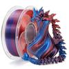 1Kg Silk Rainbow Pla Filament 1.75Mm Shiny Multicolor 3D Printer Filament Fast Color Change  Plus-Minus 0.03Mm 1Kg Spool