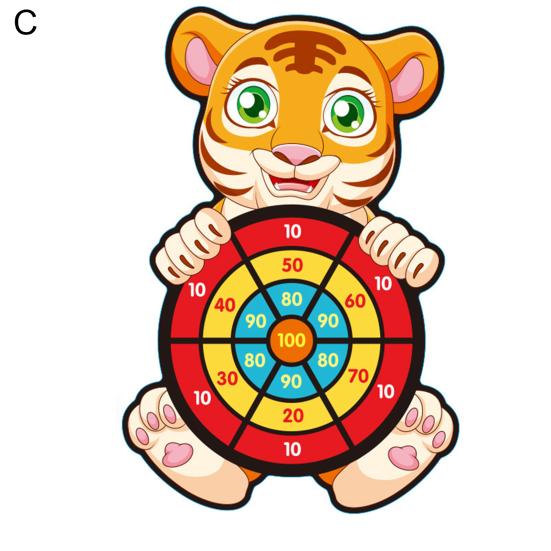 Sticky Cartoon Target Animal Board Balls Herní hračka pro děti a rodiče