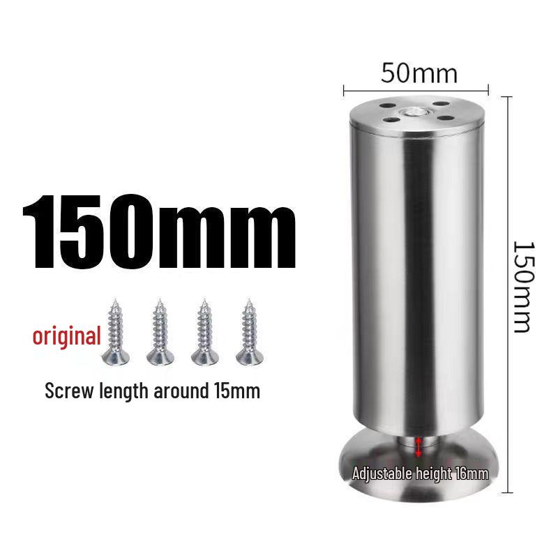 Adjustable Stainless Steel Furniture Legs for Tables, Cabinets, and Sofas