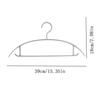 20 New Traceless Anti-slip Semicircular Hangers Wet And Dry Plastic Hanging Accessories Space Saving Anti-deformation Hangers