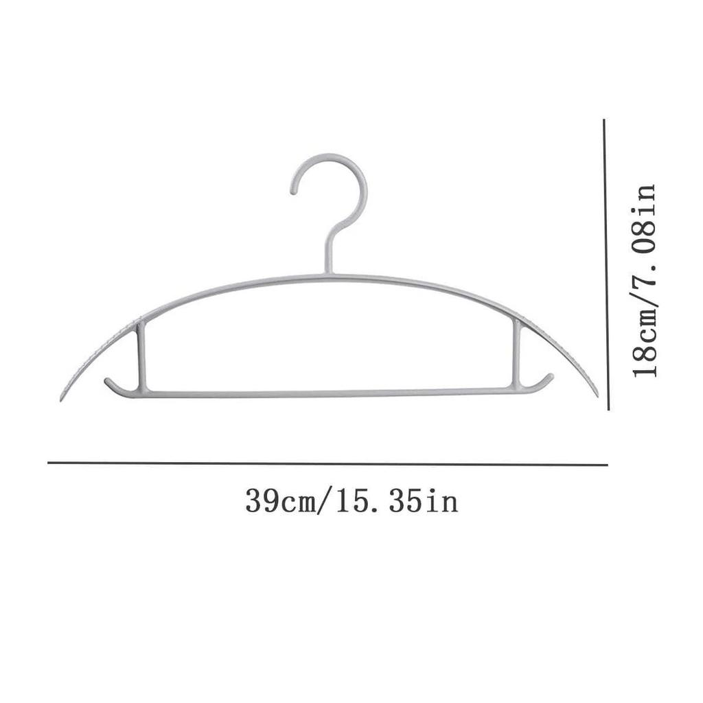 20 New Traceless Anti-slip Semicircular Hangers Wet And Dry Plastic Hanging Accessories Space Saving Anti-deformation Hangers