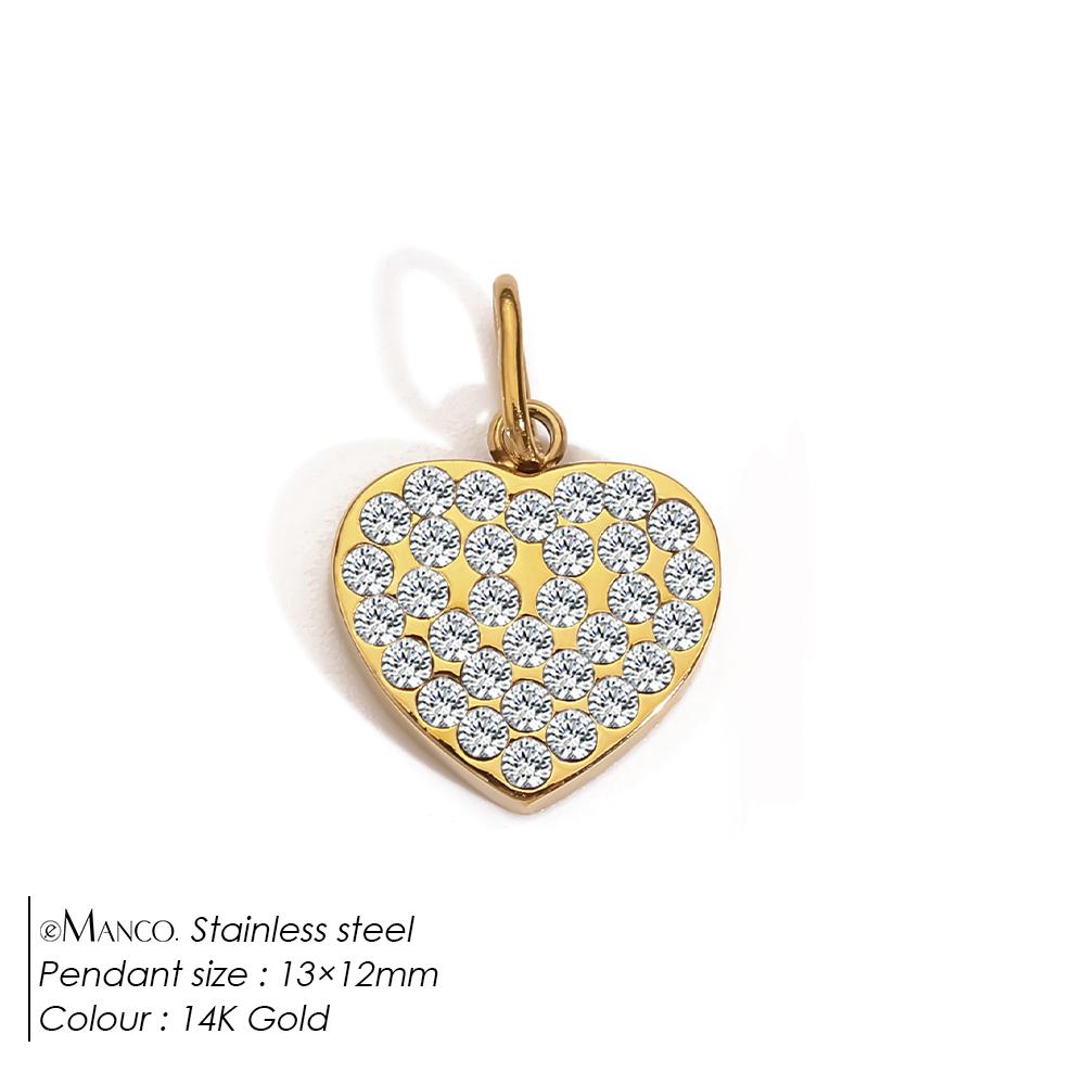 

eManco Bohemian Heart Charm Diy Earrings Bracelets Necklace Accessories Making Stainless Steel Jewelry 48 hour