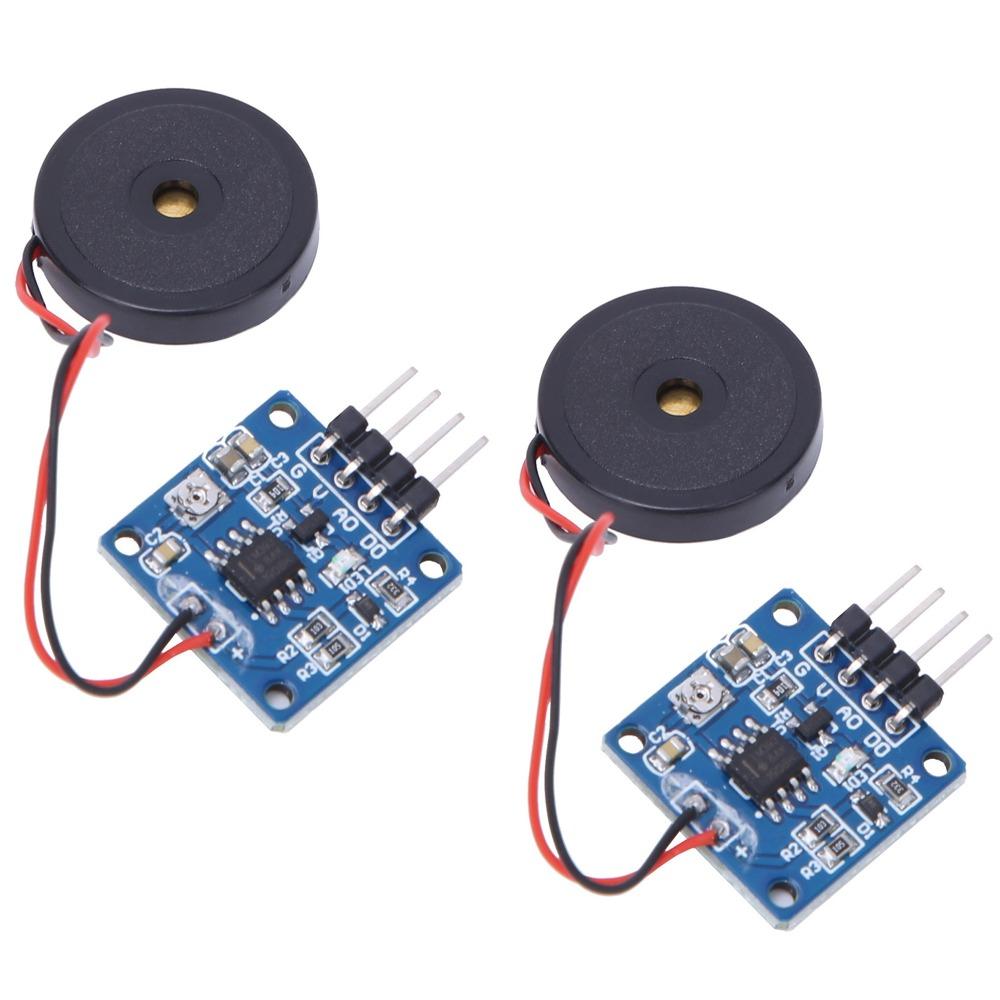 2PCS 5.0V DC Vibration Switch Sensor Module AD/DO Vibration Sensor Module  Electronic Drums