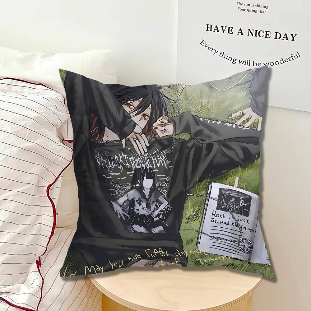 For Slow Damage Towa Pillow cases Organic Linen Pillow Case DoubleSided Print Cushion Cover for Sofa Home Decor Gift