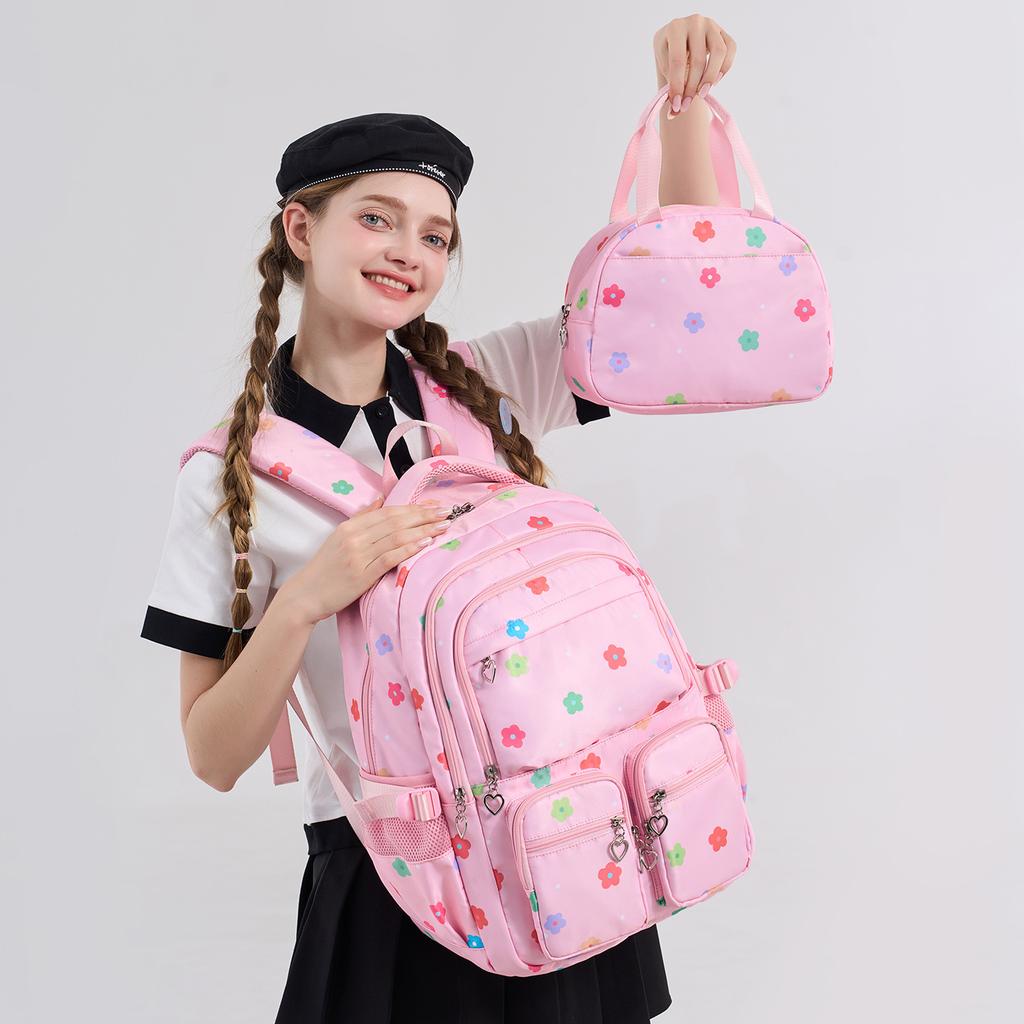 Ensemble de Sacs d'École Imperméables pour Enfants Filles Sac à Dos pour Enfants 2 pièces Sac à Dos Cartable Sac à Dos École Primaire Sac à Livres