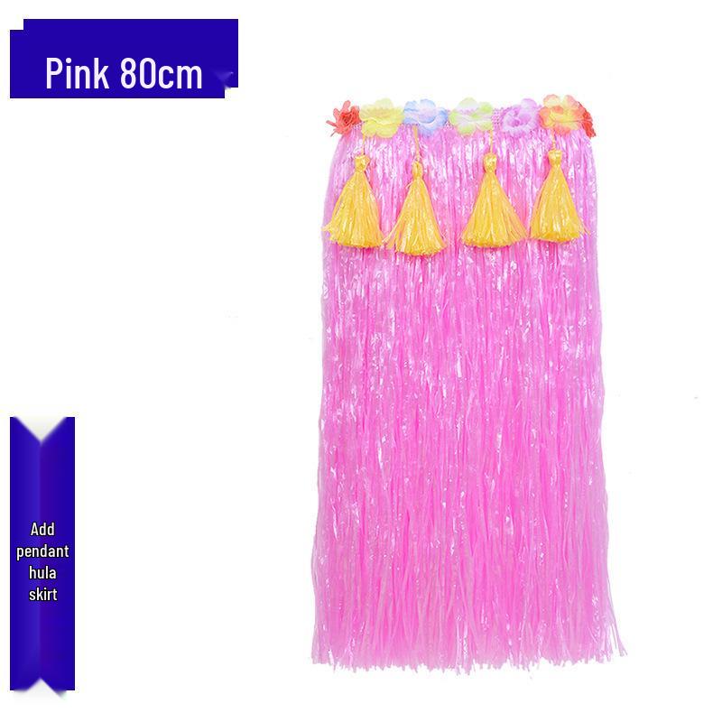 Colorful Hawaiian Hula Dance Costume Skirt Set for Role-Playing Activities