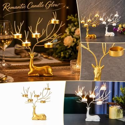 Candle Holder for Dining Table, Home Decor Ornament for Christmas