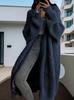 New long lazy wind sweater women's autumn and winter loose and versatile long-sleeved knitted cardigan jacket buttons 13 colors