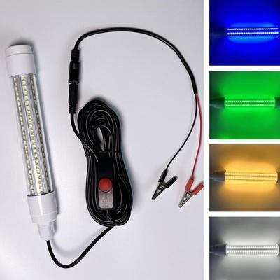 Fischereilichter 144LED Unterwasser Tauchfähig Wasserdicht für Shad Nachtfischen Tintenfisch Anlocken Zubehör