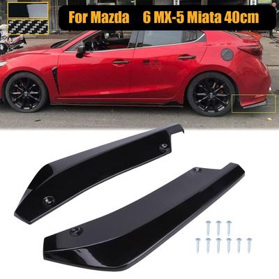 2 buc. bara spate splitter spoiler lateral canards difuzor capac ornamente autocolant universal pentru Mazda 6 MX-5 Miata mașină