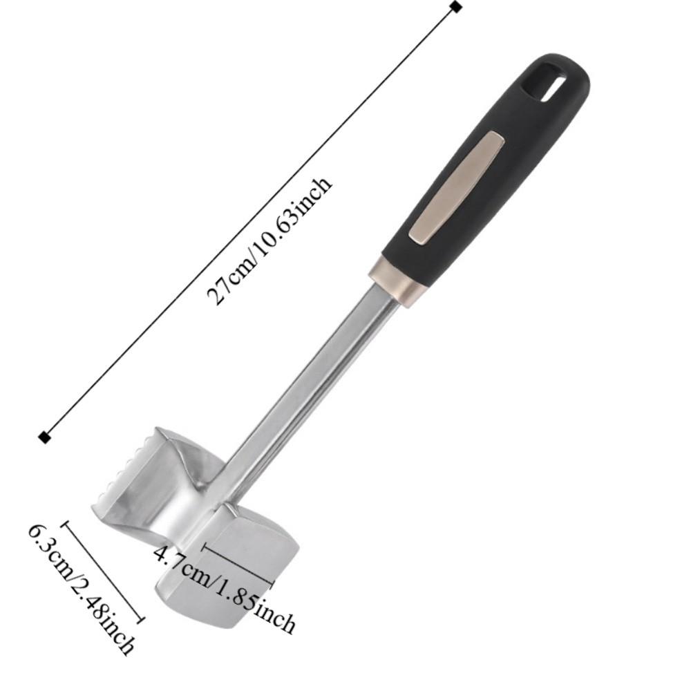 Square Head Meat Tenderizer Aluminum Zinc Zinc Alloy Beef Tenderizer Meat Beating Tool  Pork Chops