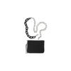 Versace Jeans Couture Color Block Chain Silver Letter Logo Cotton Clutch Wallet Women wallet Black 73VA9XM1-ZS394-899
