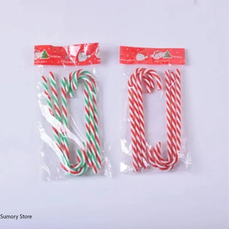 Cute Xmas Candy Canes Lollipop Christmas Tree Ornament Hanging Christmas Home Decoration 2024 Navidad Natal Noel Decoration