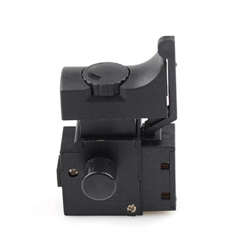 Trigger Switch 220V 6A FA2-6/1BEK Electric Hand Drill Speed Control Lock on Push Button Switch Electric Tool Accessories