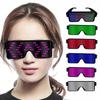 Led Party Glasses Multilingual USB Charge Led Flashing Luminous Eyewear Christmas Concert Birthday Party Holiday Glow Sunglasses