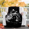Coperta a Tema Stampata con Motivi di Moto da Fuoristrada - Perfetta per Divano, Letto, Viaggi e Uso Esterno | Lavabile in Lavatrice, Accogliente e Resistente.