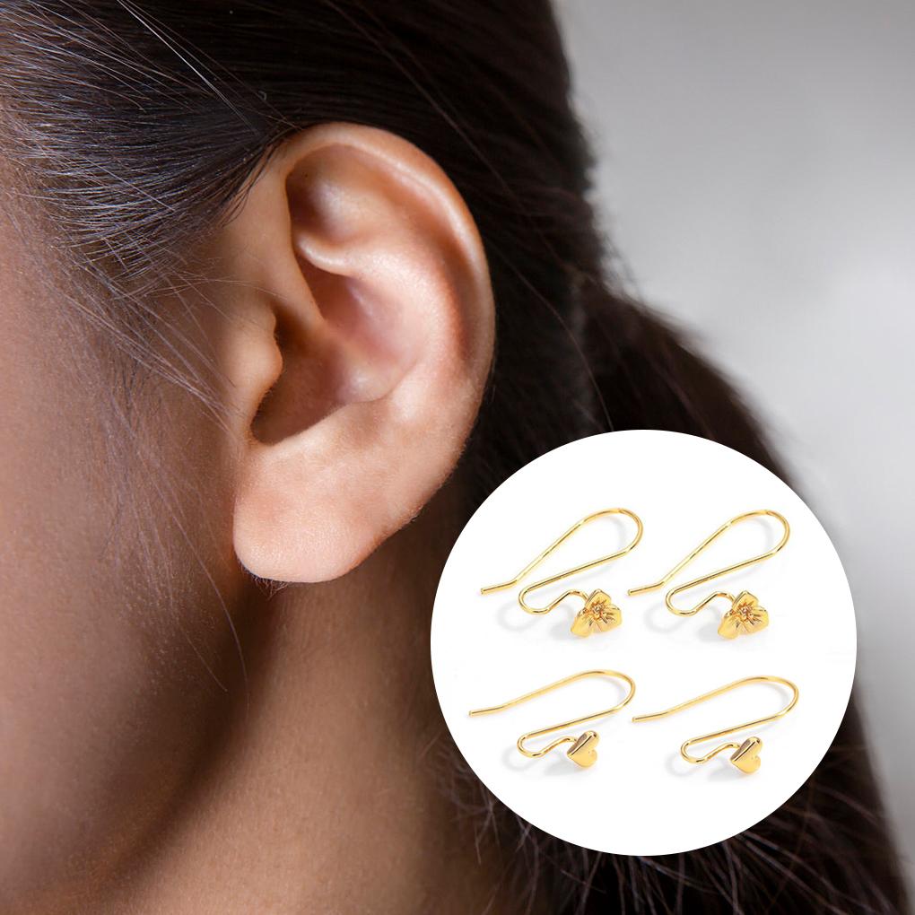 1 Pair Metal Woman Earring Hook Cute DIY Replacement Electroplated Ladies Jewelry Making Eardrop Pendant Hooks Findings