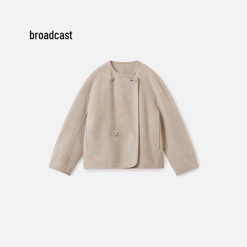 Women's Loose Fit Wool Blend Short Coat
