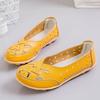 Women Leather Driving Shoes Moccasins Comfort Flats Casual Slip On Yellow Nurse Walking Summer Maternity Shoes for Mother