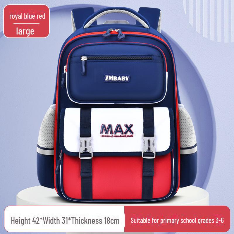 Sesame Baby British Style Boys Backpack for Grades 1-6