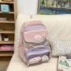Schoolbag High Value Ins Wind School Bag Junior High School Girls Backpack High School Students Large Capacity Cute Pain Bag Dopamine Backpack