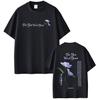 Anime Frieren Beyond Journeys End T Shirt The Blue Weed Bloom Tshirt Men Women Summer Short Sleeve Cotton Loose Tshirts