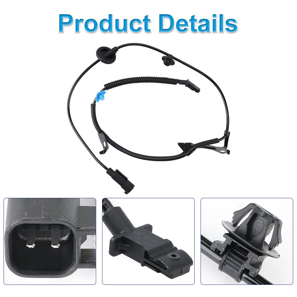 4 Pcs ABS Wheel Speed Sensors Compatible with Mitsubishi Lancer Outlander RVR 2011 2012 2013 2014 2015 2016 2017, Replacement for 4670A031, 4670A032,