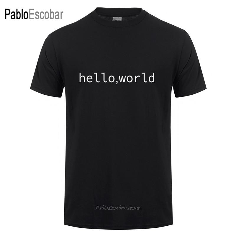 

Футболки First Program Hello World, футболка унисекс Geek из хлопка с коротким рукавом, крутая футболка с забавным программистом, футболка унисекс L