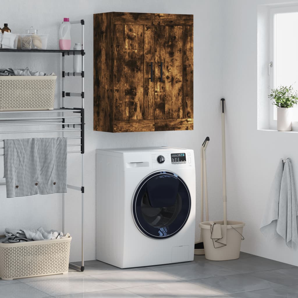 Wall Cabinet Smoked Oak 69.5 x 34 x 90 cm Particleboard