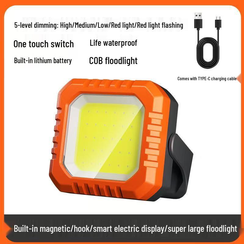 Portable Multi-Functional LED Work Light with Magnetic & USB Charging