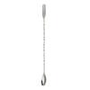 Dual Head Bar Spoon, Cocktail Mixing Spoon, Cocktail Stirrers with Long Handle, Stainless Steel Drink Stirrers with Trident Tip for Coffee