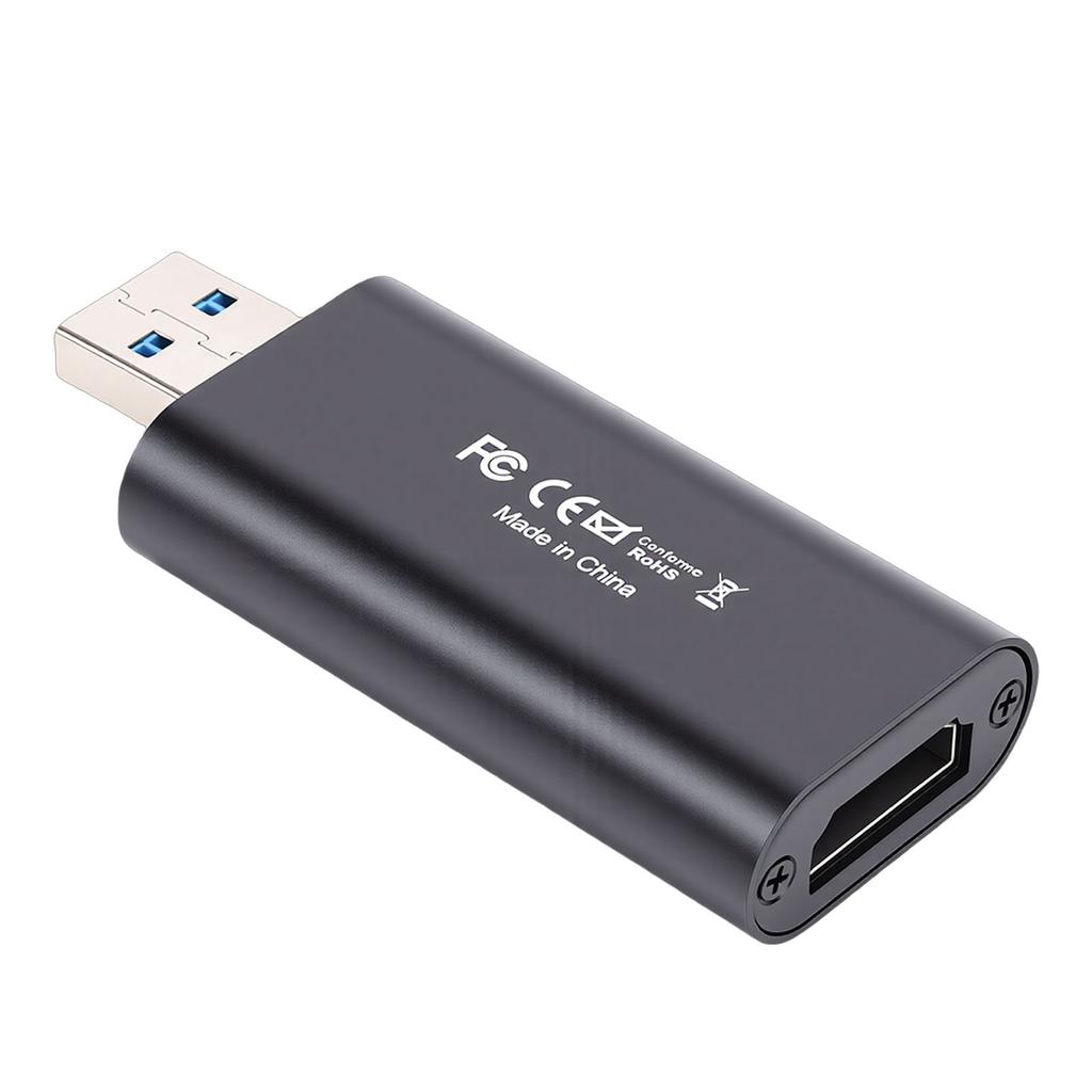Video Capture Card 4K 30hz High Definition Multimedia Interface to USB Audio Video Capture Device for Streaming Gaming