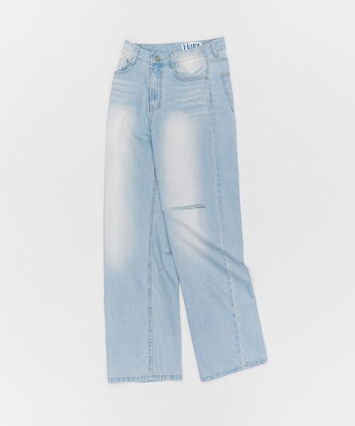 HAINT Forel Cut Wide Denim Pants