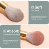 Make-up Pinselset 5/6 Stück Lidschattenpinsel High Gloss Pinsel Superweich Tragbar Augenpinsel Puderpinsel Rougepinsel Make-up Werkzeug