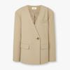 No Collar V Neck One Button Jacket  9106112102ct 