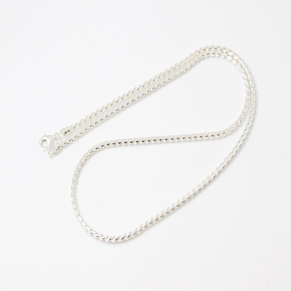 Curved Round 2mm Women Men Silver Necklace Silver Chain Men's Women's Silver Necklace Line