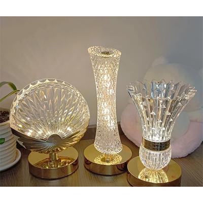 Domácí křišťálová stolní lampa Ložnice Noční stolek Atmosférická lampa Dekorativní stolní lampa Kreativní obývací pokoj Dotykové noční světlo