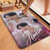 Jimin Pink Roses Carpet Soft Rug Plush Rug 8X10 Rug Living Room Rug Hallway Runner Noise Reducing