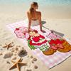 1pc Strawberry Princess6 Beach Towel, Comfortable and Thick, and Swimming/Bath/Picnic/Camping Towel, Suitable for Seaside Beaches