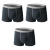 3 PCS Men's Boxer Shorts Cotton Underwear Solid Color Large Size Panties L XL 2XL 3XL 4XL 5XL 6XL
