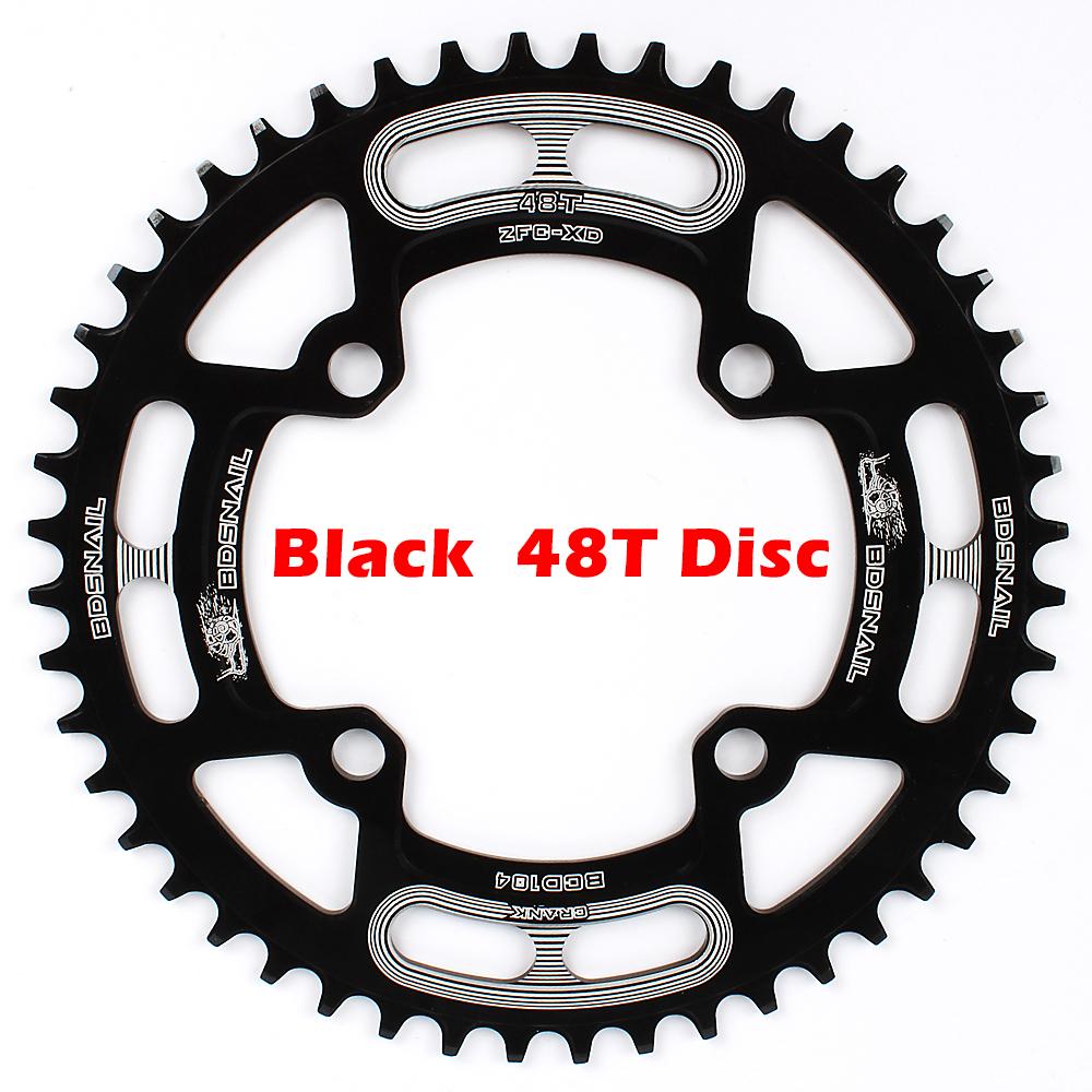 Kerékpár Lánc 104BCD Mountain Bike Egytányéros Lánc Tárcsa Keskeny Széles Lánc 44T Celsius 46T Celsius 48T Celsius 50T Celsius 52T
