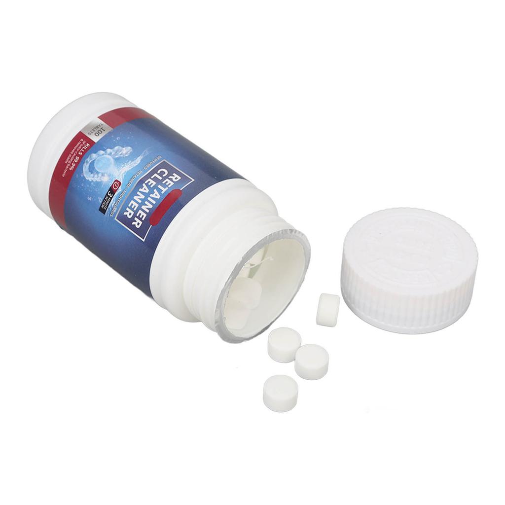 100 PZ Compresse Pulizia Dentiera Rimuove Odore Pulizia Orale Pulitore Apparecchi Ortodontici per Aligner Mascherina Notturna